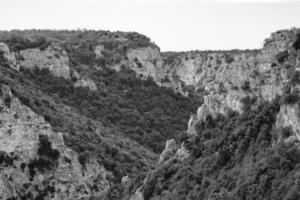 visie van gravina di laterza, Puglia, Italië foto