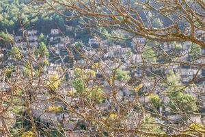 oude Grieks gebroken stad kajakken in de buurt naar oludeniz, kalkoen. foto