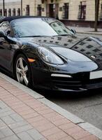 Minsk, Wit-Rusland, april 24, 2024 - voorkant visie roadster porsche boxster foto