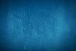 wijnoogst grunge blauw beton textuur, studio's muur achtergrond met vignet. foto