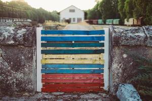 kleur houten deur foto