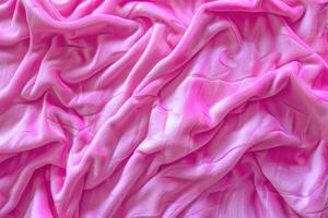 ai gegenereerd roze fluweel kleding stof foto
