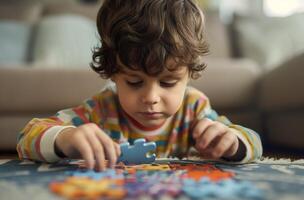 autisme bewustzijn puzzel Speel foto