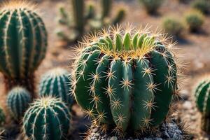 cactus planten in de woestijn foto