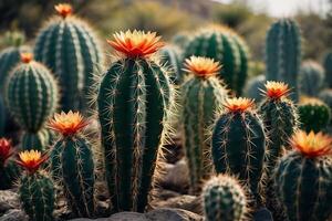 cactus planten in de woestijn foto