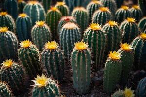 cactus planten in de woestijn foto