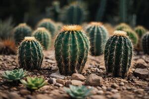 cactus planten in de woestijn foto