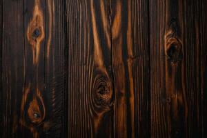 ai gegenereerd houten achtergrond of textuur. oud hout met knopen en nagel gaten. foto
