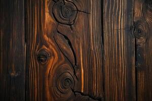 ai gegenereerd oud houten achtergrond of textuur. detailopname beeld van houten oppervlak. foto