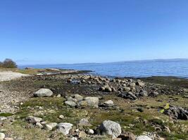 een visie van de eiland van arran in Schotland Aan een zonnig dag foto