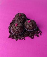 traditionele chocolade brigadeiro foto