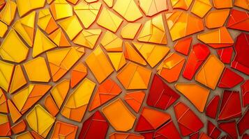 abstract kleurrijk meetkundig patroon oranje geel foto