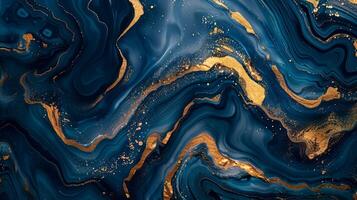 abstract donker blauw achtergrond met gouden folie foto