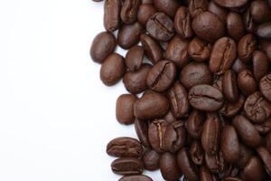 koffie achtergrond, geroosterd koffie bonen foto