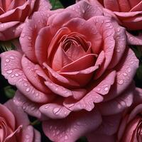 roos rosa spp. , hyper realistisch, hyper gedetailleerd, dichtbij omhoog - 1 foto