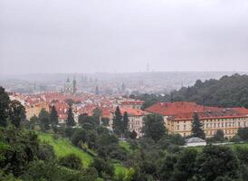 Praag, Tsjechisch republiek - 29-07-2014, panorama van Praag in de Tsjechisch republiek foto