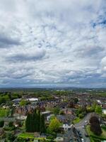 hoog hoek visie van voorraad-op-trent stad van Engeland, Super goed Brittannië. mei 4e, 2024 foto