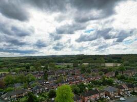 hoog hoek visie van voorraad-op-trent stad van Engeland, Super goed Brittannië. mei 4e, 2024 foto