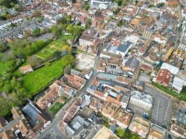 antenne visie van historisch Canterbury stad centrum, kent, Engeland, Super goed Brittannië. april 20e, 2024 foto