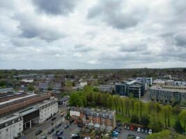 antenne visie van historisch Canterbury stad centrum, kent, Engeland, Super goed Brittannië. april 20e, 2024 foto