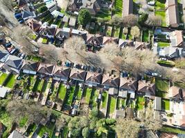 hoog hoek visie van woon- wijk Bij Birmingham stad van Engeland Verenigde koninkrijk, maart 30e, 2024 foto