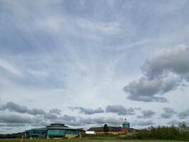 hoog hoek visie van centraal peterborough stad van Engeland Verenigde koninkrijk. april 11e, 2024 foto