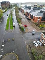 antenne visie van elstree Londen stad van Engeland Super goed Brittannië gedurende bewolkt en winderig dag. april 4e, 2024 foto