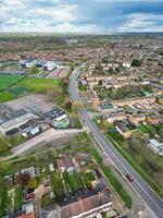 antenne visie van centraal aylesbury stad- van Engeland Verenigde koninkrijk. april 1e, 2024 foto