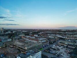 stad centrum gebouwen van Birmingham centraal stad van Engeland Verenigde koninkrijk gedurende zonsondergang. maart 30e, 2024 foto