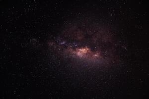 sterrenstof in donker nacht foto