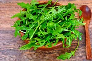 verse groene rucola foto