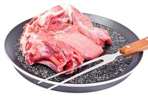 stuk vers rauw rundvlees, kalfsvlees foto