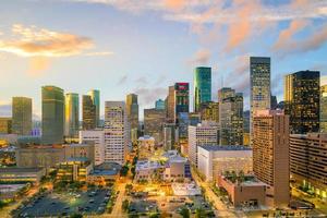 skyline van de binnenstad van Houston foto