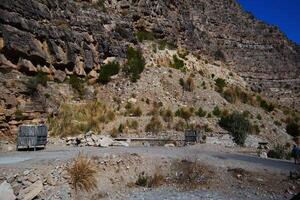 heuvels in balochistan provincie van Pakistan Aan december 24, 2023. foto