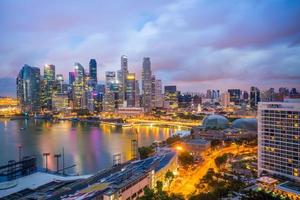 skyline van de binnenstad van singapore