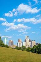 midtown atlanta skyline van het park foto