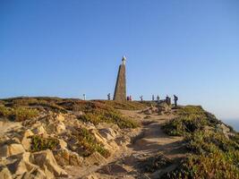 cabo da roca, gelegen in Portugal, is bekend net zo de meest westelijke punt van continentaal Europa. foto