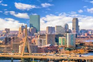 de skyline van Boston in Massachusetts, Verenigde Staten