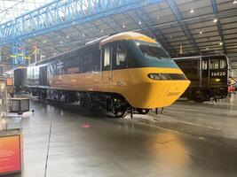 york in de uk Aan 30 maart 2024. een visie van een locomotief in de nationaal spoorweg museum foto