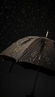 paraplu onderdak van regendruppels met ruimte voor tekst, ideaal voor regenachtig weer concept reclame foto