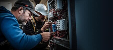 ai gegenereerd professioneel elektriciens werk generatief ai foto