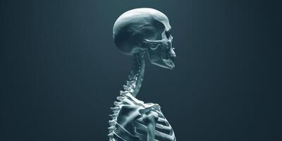 menselijk skelet model- foto