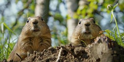 gopher in de wild foto