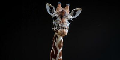 giraffe in de savanne foto