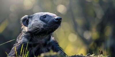 honing das in de Woud dieren in het wild foto