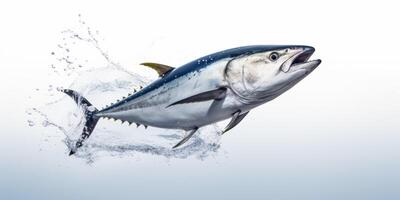 tonijn springt uit van de water foto