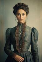 19e eeuw vrouw portret foto