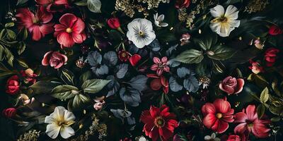 abstract botanisch bloemen achtergrond patroon foto