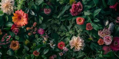 abstract botanisch bloemen achtergrond patroon foto