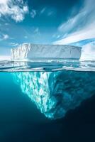 ijsberg in antarctica foto